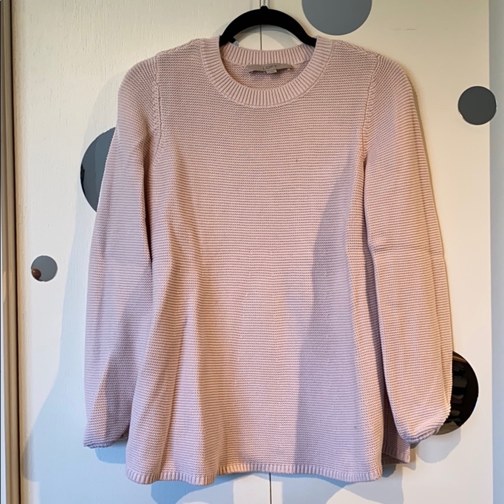 Loft Blush Knit Sweater